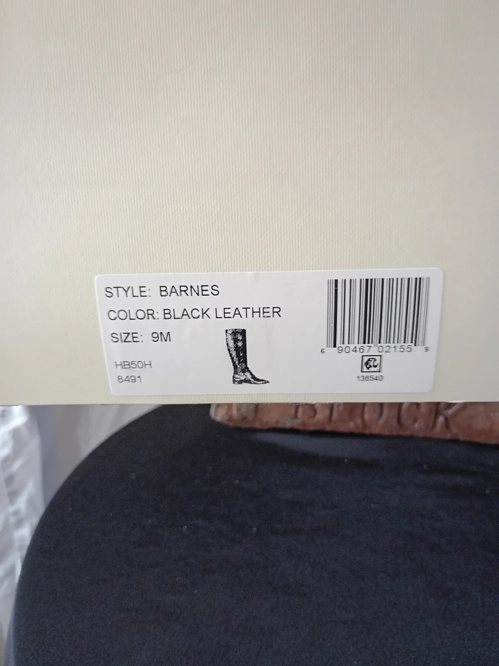 Bernardo Black Leather Riding Boots